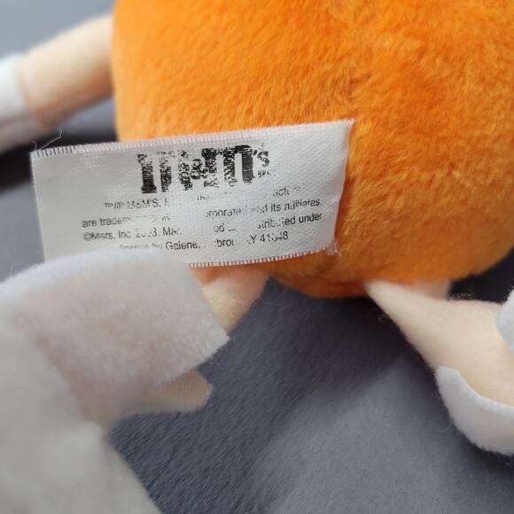 M&M's Orange Pirate Plush Keychain 9" Galerie Mars 2003 Stuffed Toy Collectible - Picture 16 of 16